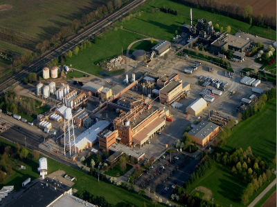 Overview of an industrial factory